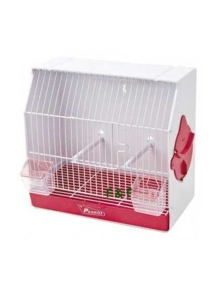 Jaula concurso cajón rojo Front. Blanco con puerta PEDROS