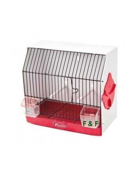 Jaula concurso cajón rojo Front. Negro con puerta PEDROS