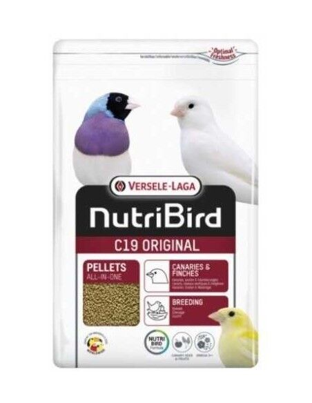 Pienso Nutribird C19 ORIGINAL 3 kg sin dore  Versele laga